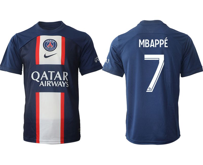 Men 2022-2023 Club Paris St German home aaa version blue #7 Soccer Jersey->paris st german jersey->Soccer Club Jersey